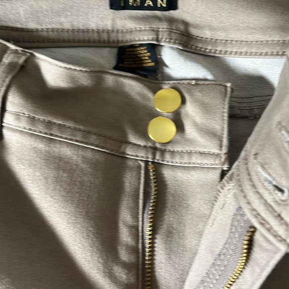 IMAN Women's Straight Leg Beige Jeans - Picture 4 of 5